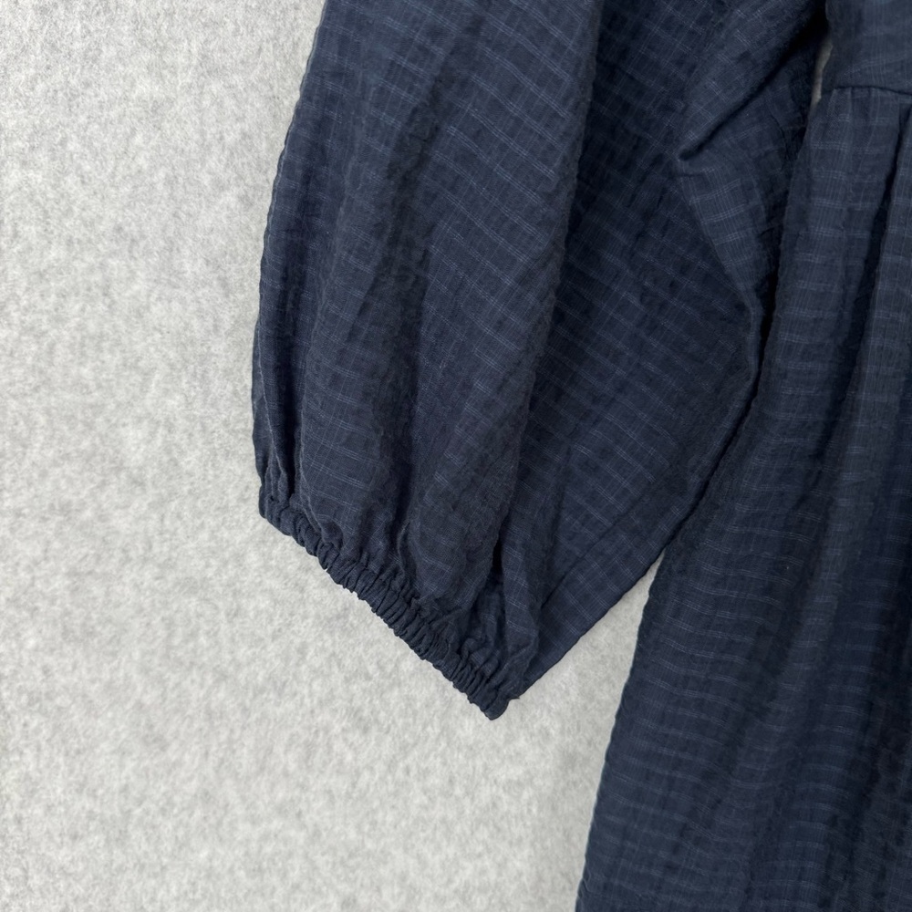 Old Navy Womens Dress Size 2X Blue Tiered Boho V Neck Long Sleeves Flowy NWT - Picture 5 of 15